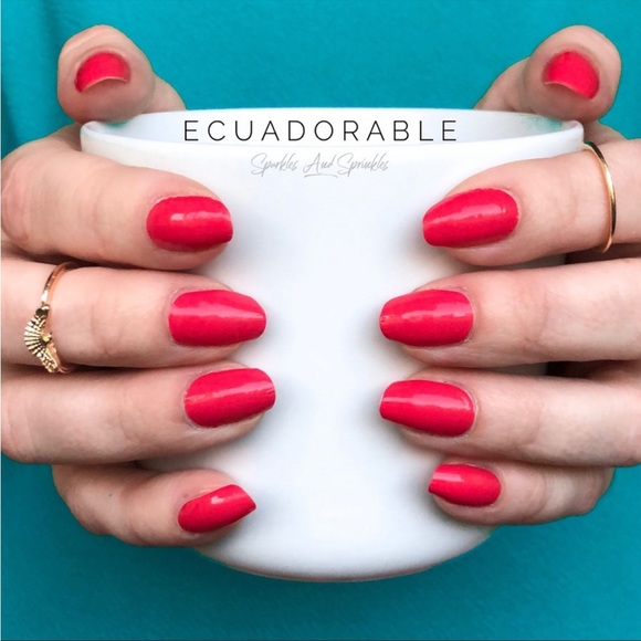 Color Street Other - *Retired* Color Street: Ecuador-able | Hot Pink Orange Summer Bright Neon Red